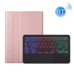 Różowe Etui Podświetlana Klawiatura Touchpad do Samsung Galaxy Tab A8 10.5 2021