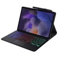 Czarne Etui Podświetlana Klawiatura Touchpad do Samsung Galaxy Tab A8 10.5 2021