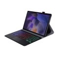 Czarne Etui Podświetlana Klawiatura Touchpad do Samsung Galaxy Tab A8 10.5 2021
