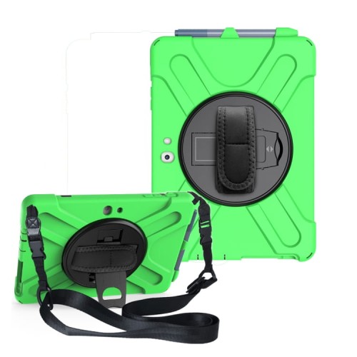 Zielone Pancerne Etui z uchwytem do Microsoft Surface Go 1 2 3