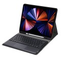 Czarne Etui Bezprzewodowa Klawiatura Touchpad do iPad Pro 12.9 2021/2020/2018