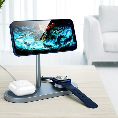 WIWU 3w1 Ładowarka bezprzewodowa do Apple Watch, AirPods Pro, iPhone