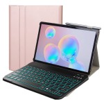 Etui z wyjmowaną podświetlaną klawiaturą do Lenovo Tab M10 Plus różowe