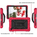 Shockproof Pancerne Etui z Paskiem, Uchwytem do Tab M10 Plus 10.3 czerwone