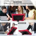 Shockproof Pancerne Etui z Paskiem, Uchwytem do Tab M10 Plus 10.3 czerwone