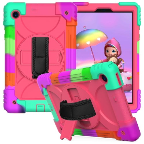 Shockproof Pancerne Etui z Paskiem, Uchwytem do Lenovo Tab M10 Plus 10.3 kolorowe