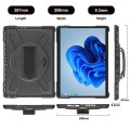 Czarne Pancerne Etui z obrotowym uchwytem do Microsoft Surface Pro 8