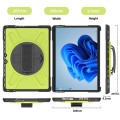 Zielone Pancerne Etui z obrotowym uchwytem do Microsoft Surface Pro 8