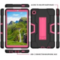 Shockproof Pancerne Etui Obudowa do Samsung Galaxy Tab A7 Lite 2021 czarno-różowe