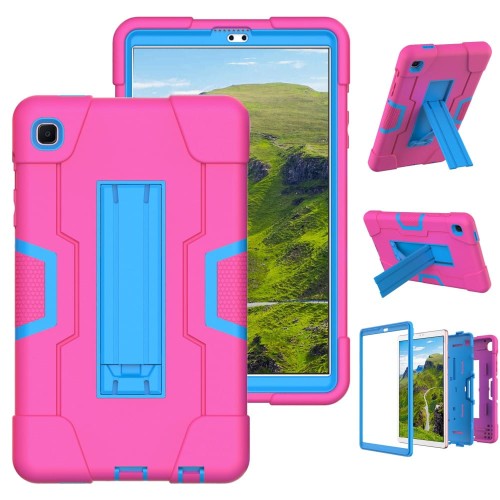 Shockproof Pancerne Etui Obudowa do Samsung Galaxy Tab A7 Lite 2021 różowo-niebieskie