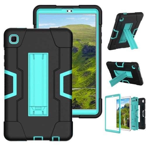 Shockproof Pancerne Etui Obudowa do Samsung Galaxy Tab A7 Lite 2021 czarno-miętowe
