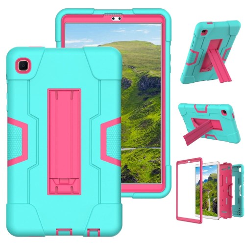 Shockproof Pancerne Etui Obudowa do Samsung Galaxy Tab A7 Lite 2021 zielono-różowe
