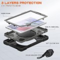 Shockproof Pancerne Etui z Paskiem do Samsung Galaxy Tab A7 Lite 8.7 2021 czarno-szare