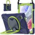 Shockproof Pancerne Etui z Paskiem do Samsung Galaxy Tab A7 Lite 8.7 2021 granatowo-zielone