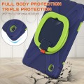 Shockproof Pancerne Etui z Paskiem do Samsung Galaxy Tab A7 Lite 8.7 2021 granatowo-zielone