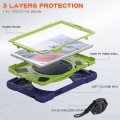 Shockproof Pancerne Etui z Paskiem do Samsung Galaxy Tab A7 Lite 8.7 2021 granatowo-zielone