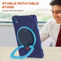 Shockproof Pancerne Etui z Paskiem do Samsung Galaxy Tab A7 Lite 8.7 2021 granatowo-niebieskie