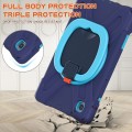 Shockproof Pancerne Etui z Paskiem do Samsung Galaxy Tab A7 Lite 8.7 2021 granatowo-niebieskie