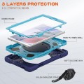 Shockproof Pancerne Etui z Paskiem do Samsung Galaxy Tab A7 Lite 8.7 2021 granatowo-niebieskie