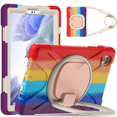 Shockproof Pancerne Etui z Paskiem do Samsung Galaxy Tab A7 Lite 8.7 2021 kolorowe