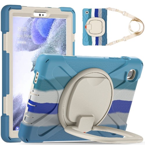 Shockproof Pancerne Etui z Paskiem do Samsung Galaxy Tab A7 Lite 8.7 2021 kolorowe