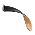 Skórzany Pasek QIALINO do Apple Watch 42mm/44mm/45mm czarny