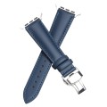 Skórzany Pasek QIALINO do Apple Watch 38mm/40mm/41mm niebieski