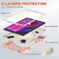 Shockproof Pancerne Etui z Paskiem, Uchwytem do Lenovo Tab M10 Plus 10.3 różowe