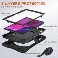 Shockproof Pancerne Etui z Paskiem, Uchwytem do Lenovo Tab M10 Plus 10.3 czarne