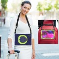 Shockproof Pancerne Etui z Paskiem, Uchwytem do Lenovo Tab M10 Plus 10.3 granatowo-limonkowe