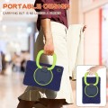 Shockproof Pancerne Etui z Paskiem, Uchwytem do Lenovo Tab M10 Plus 10.3 granatowo-limonkowe