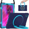 Shockproof Pancerne Etui z Paskiem, Uchwytem do Lenovo Tab M10 Plus 10.3 granatowo-niebieskie