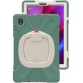 Shockproof Pancerne Etui z Paskiem, Uchwytem do Lenovo Tab M10 Plus 10.3 zielone-szmaragdowe