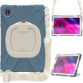 Shockproof Pancerne Etui z Paskiem, Uchwytem do Lenovo Tab M10 Plus 10.3 niebieskie