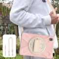 Shockproof Pancerne Etui z Paskiem, Uchwytem do Lenovo Tab M10 Plus 10.3 różowe