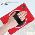 Shockproof Pancerne Etui z Paskiem, Uchwytem do Lenovo Tab M10 Plus 10.3 czerwone
