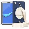 Shockproof Pancerne Etui z Paskiem, Uchwytem do Lenovo Tab M10 Plus 10.3 granatowe