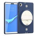 Shockproof Pancerne Etui z Paskiem, Uchwytem do Lenovo Tab M10 Plus 10.3 granatowe