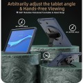Shockproof Pancerne Etui z Paskiem, Uchwytem do Lenovo Tab M10 Plus 10.3 granatowo-czarne