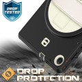 Shockproof Pancerne Etui z Paskiem, Uchwytem do Lenovo Tab M10 Plus 10.3 czarno-kremowe