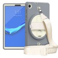 Shockproof Pancerne Etui z Paskiem, Uchwytem do Lenovo Tab M10 Plus 10.3 szaro-kremowe