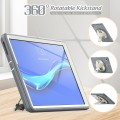 Shockproof Pancerne Etui z Paskiem, Uchwytem do Lenovo Tab M10 Plus 10.3 szaro-kremowe