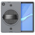 Shockproof Pancerne Etui z Paskiem, Uchwytem do Lenovo Tab M10 Plus 10.3 szaro-czarne