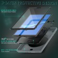 Shockproof Pancerne Etui z Paskiem, Uchwytem do Lenovo Tab M10 Plus 10.3 szaro-czarne