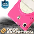 Shockproof Pancerne Etui z Paskiem, Uchwytem do Lenovo Tab M10 Plus 10.3 różowo-kremowe