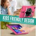 Shockproof Pancerne Etui z Paskiem, Uchwytem do Lenovo Tab M10 Plus 10.3 różowo-czarne