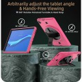 Shockproof Pancerne Etui z Paskiem, Uchwytem do Lenovo Tab M10 Plus 10.3 różowo-czarne