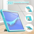 Shockproof Pancerne Etui z Paskiem, Uchwytem do Lenovo Tab M10 Plus 10.3 niebiesko-kremowe