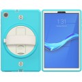 Shockproof Pancerne Etui z Paskiem, Uchwytem do Lenovo Tab M10 Plus 10.3 niebiesko-kremowe
