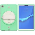 Shockproof Pancerne Etui z Paskiem, Uchwytem do Lenovo Tab M10 Plus 10.3 zielono-kremowe